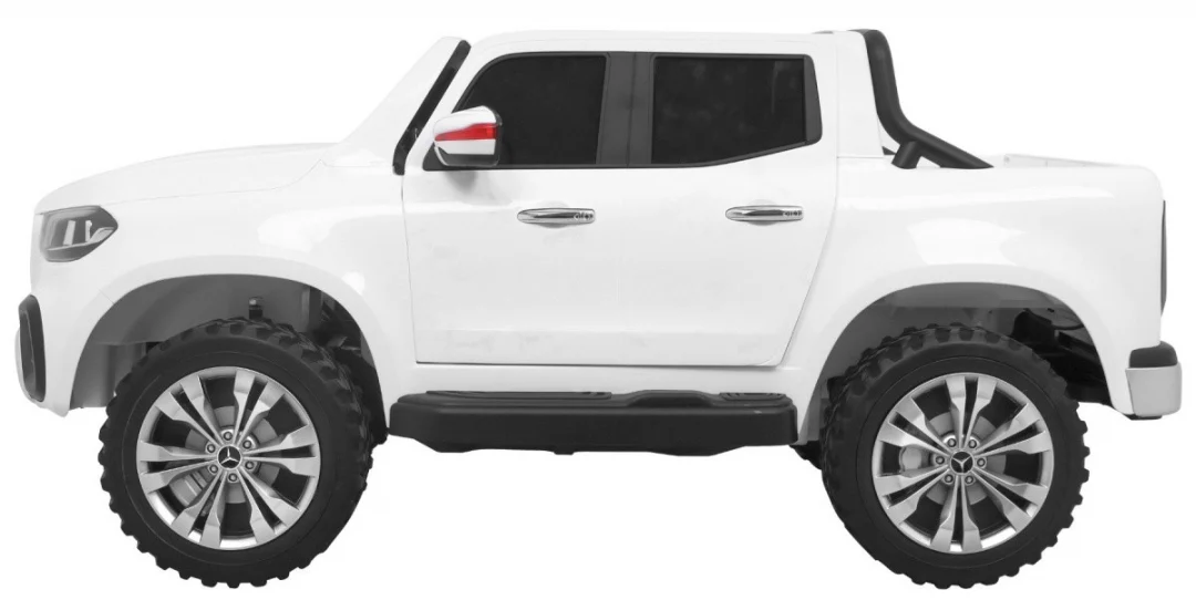 Mercedes Benz X-klasa za djecu Bijeli pick-up + daljinski upravljač + 4x4 pogon, bijela_4