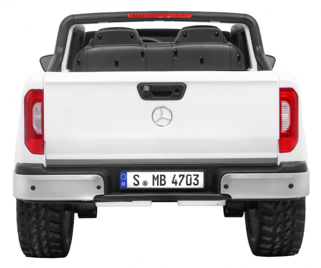 Mercedes Benz X-klasa za djecu Bijeli pick-up + daljinski upravljač + 4x4 pogon, bijela_6