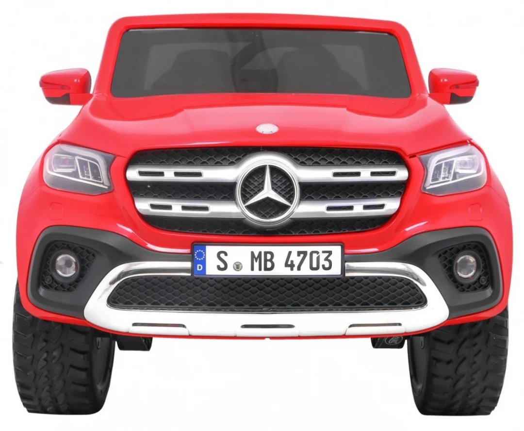 Mercedes Benz X-klasa za djecu crvena + daljinski upravljač + 4x4 pogon + MP4 + nosač za prtljagu_3
