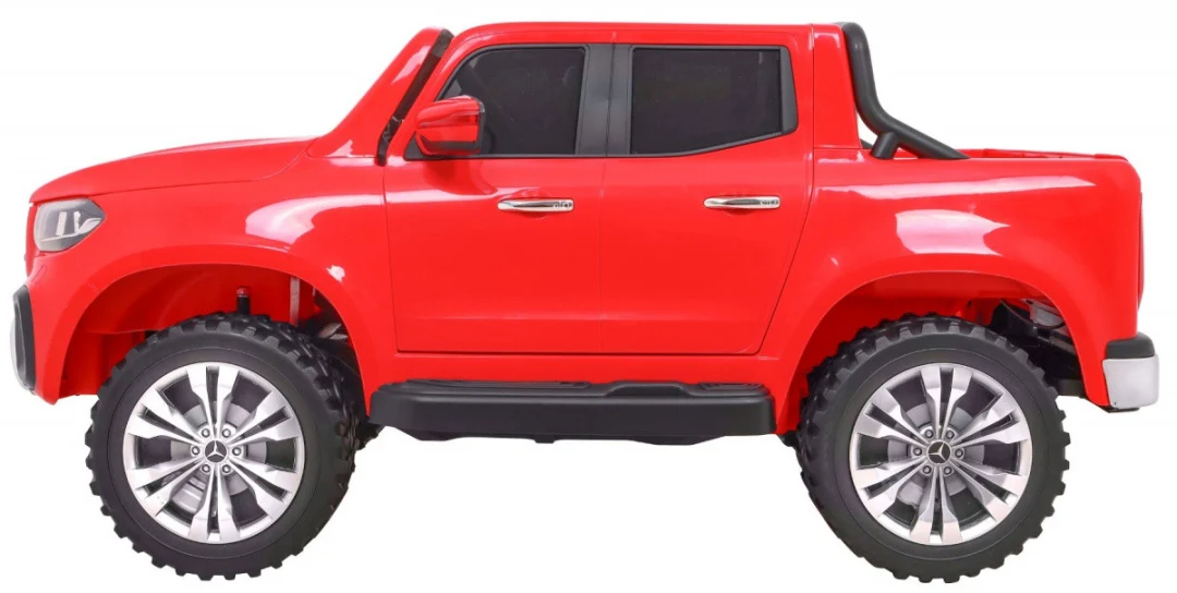 Mercedes Benz X-klasa za djecu crvena + daljinski upravljač + 4x4 pogon + MP4 + nosač za prtljagu_4