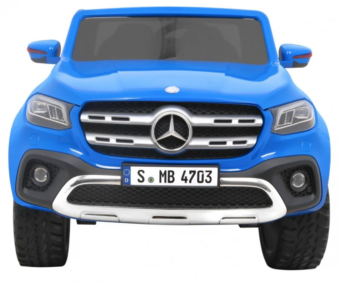 Mercedes Benz X-klasa za djecu plava + daljinski upravljač + 4x4 pogon + MP4 + nosač za prtljagu_3