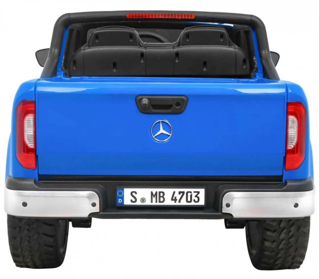 Mercedes Benz X-klasa za djecu plava + daljinski upravljač + 4x4 pogon + MP4 + nosač za prtljagu_6