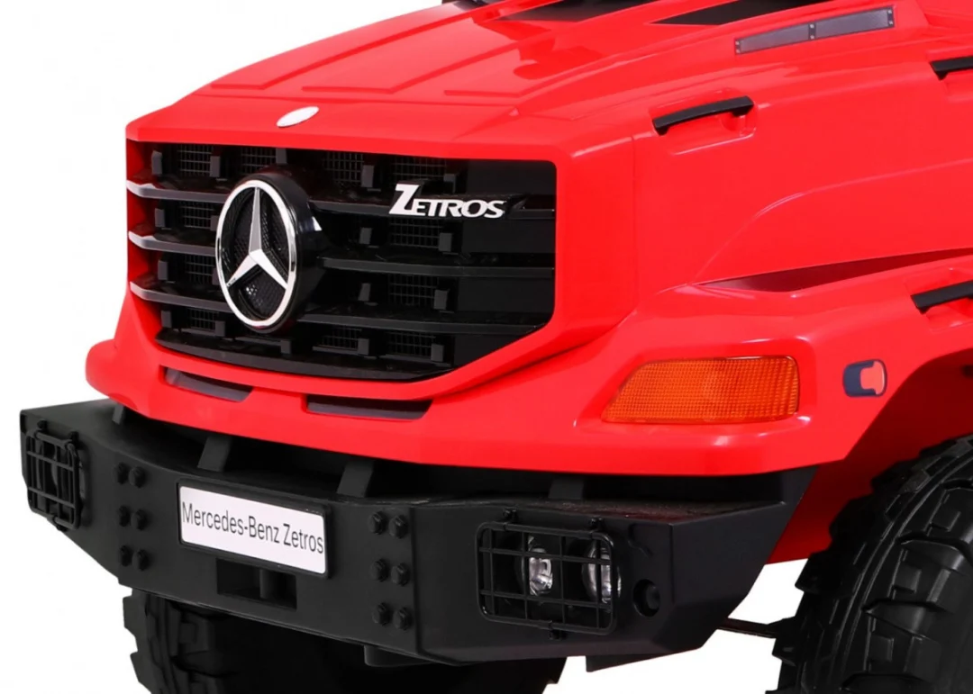 Mercedes-Benz Zetros dječji automobil na baterije, crveni + 2 sjedala + prtljažnik, crvena_13