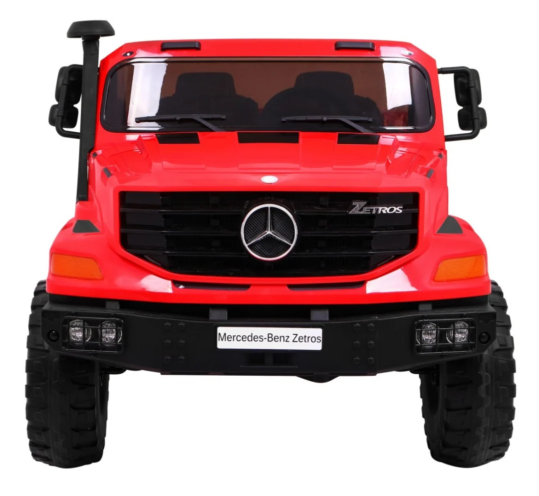 Mercedes-Benz Zetros dječji automobil na baterije, crveni + 2 sjedala + prtljažnik, crvena_3