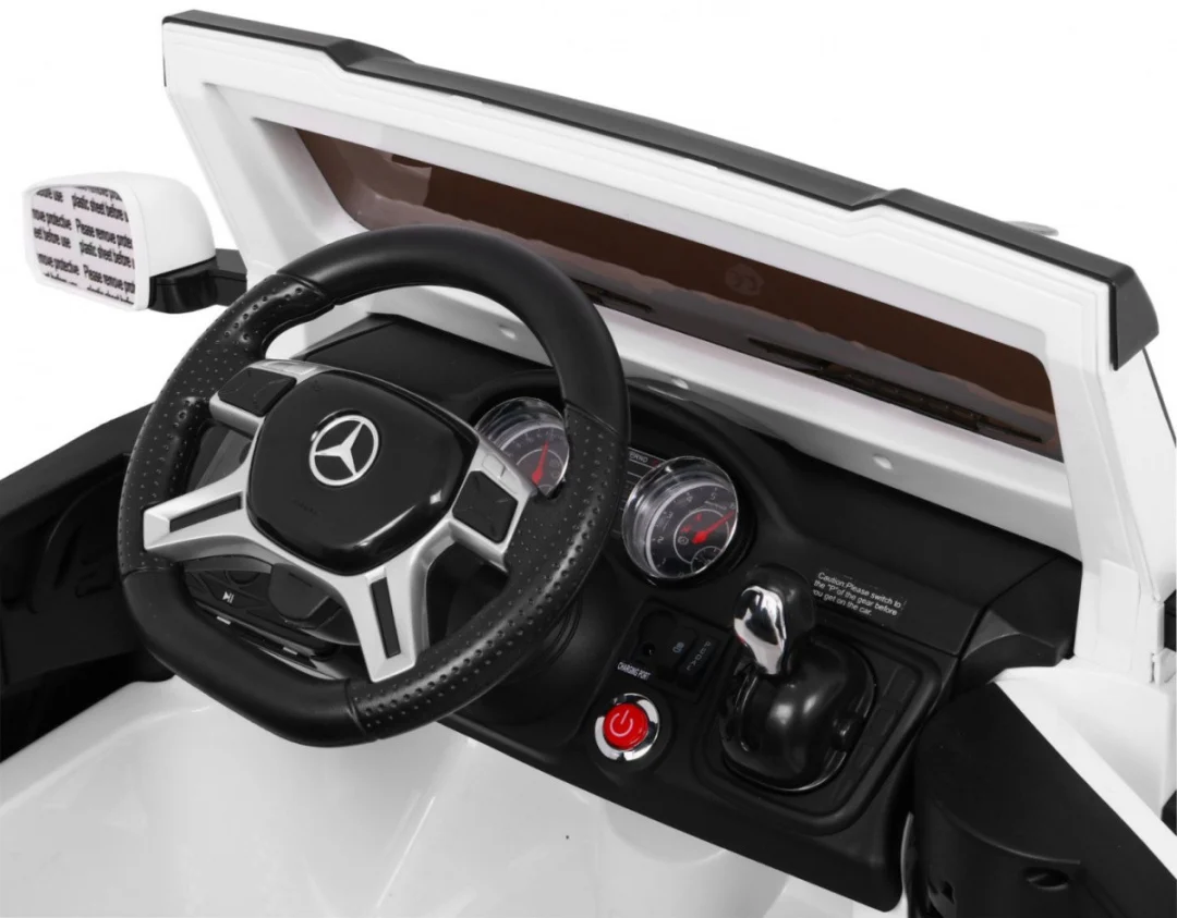 Mercedes G63 6x6 Dječji Automobil Bijeli + 2 Papučice Gasa + Podešavanje Sjedala + Audio, bijela_10