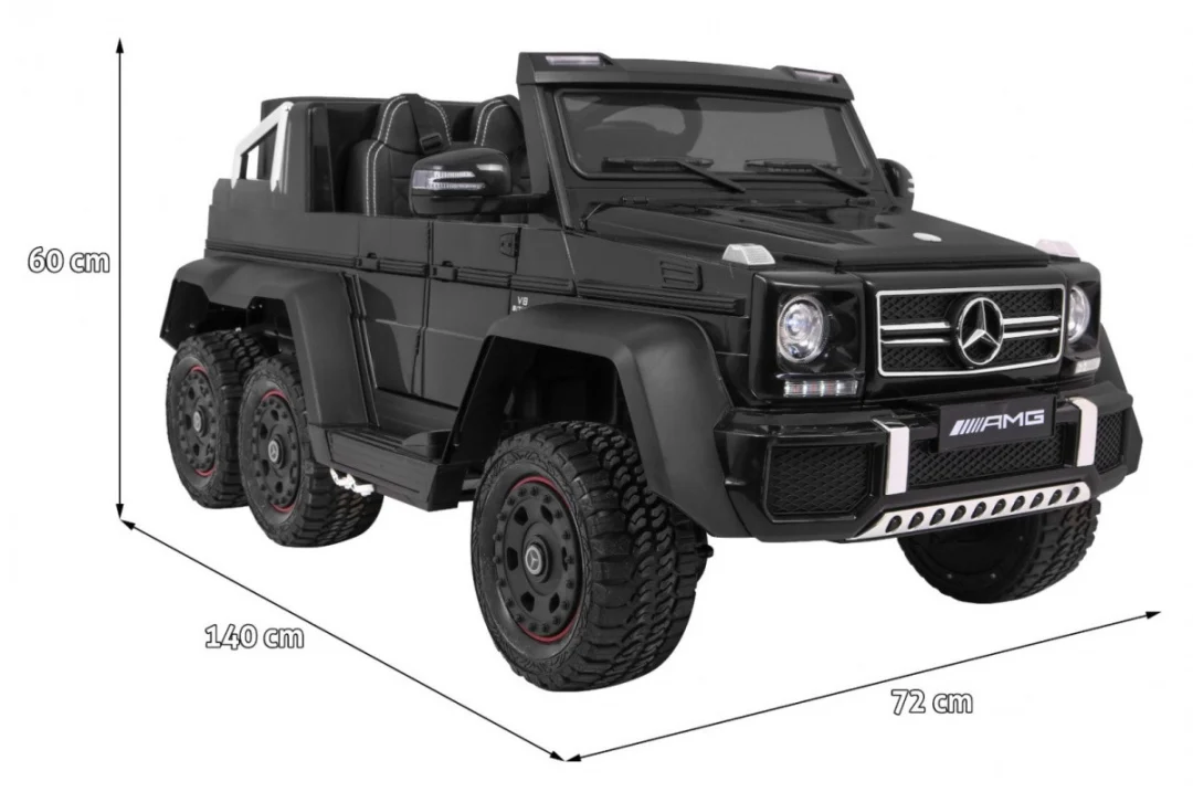 Mercedes G63 6x6 auto na akumulator, crni_2