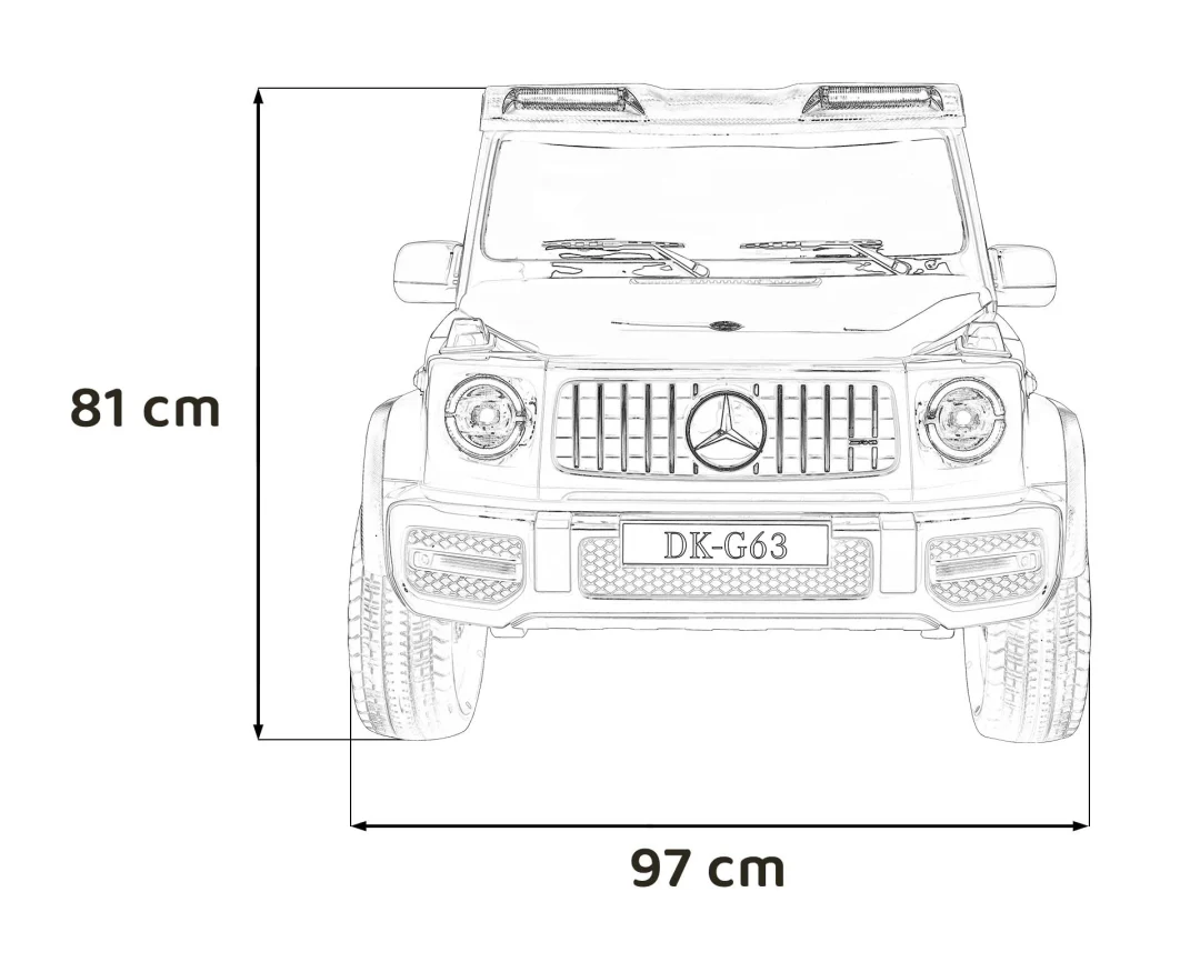 Mercedes G63 AMG XXL Strong MP4 na akumulator, crni_2