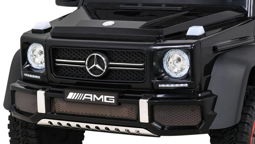 Mercedes G63 AMG automobil na baterije crni + daljinski upravljač + 6 EVA kotača + spori, crna_11