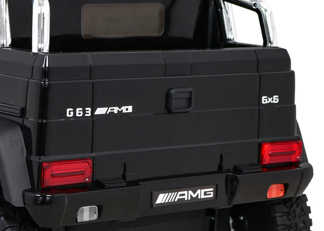 Mercedes G63 AMG automobil na baterije crni + daljinski upravljač + 6 EVA kotača + spori, crna_12