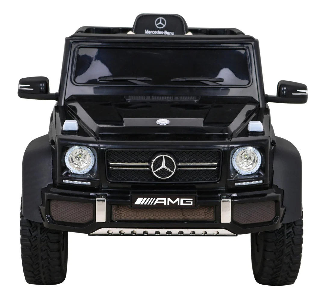 Mercedes G63 AMG automobil na baterije crni + daljinski upravljač + 6 EVA kotača + spori, crna_3