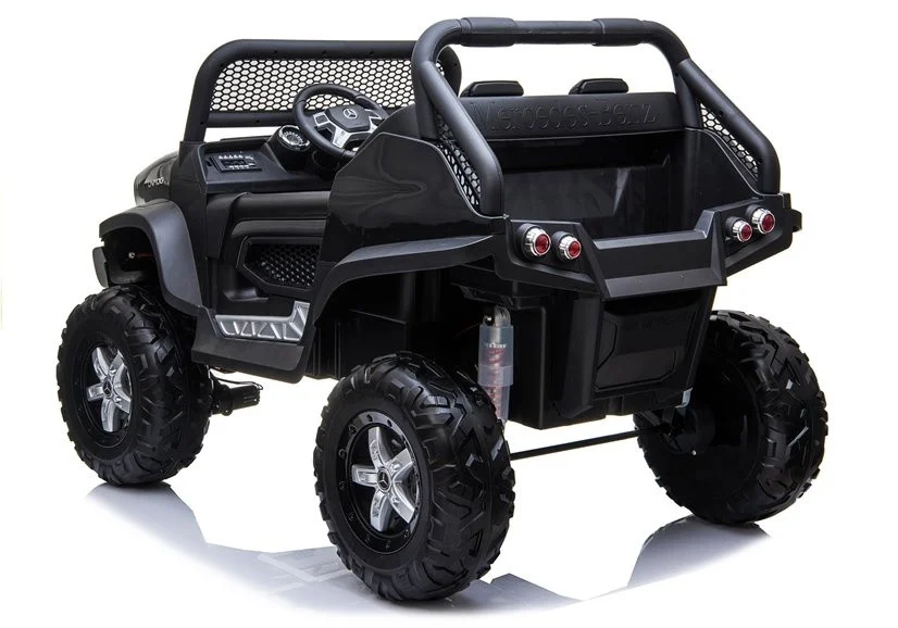 Mercedes Unimog auto na akumulator, crni, 4×4, 12V_5