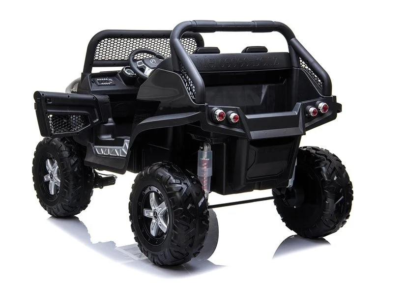 Mercedes Unimog auto na akumulator, crni, 4×4, 12V_9