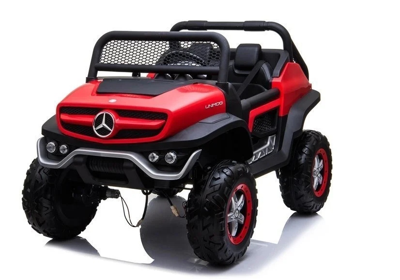 Mercedes Unimog auto na akumulator, crveni, 4×4, 12V_3