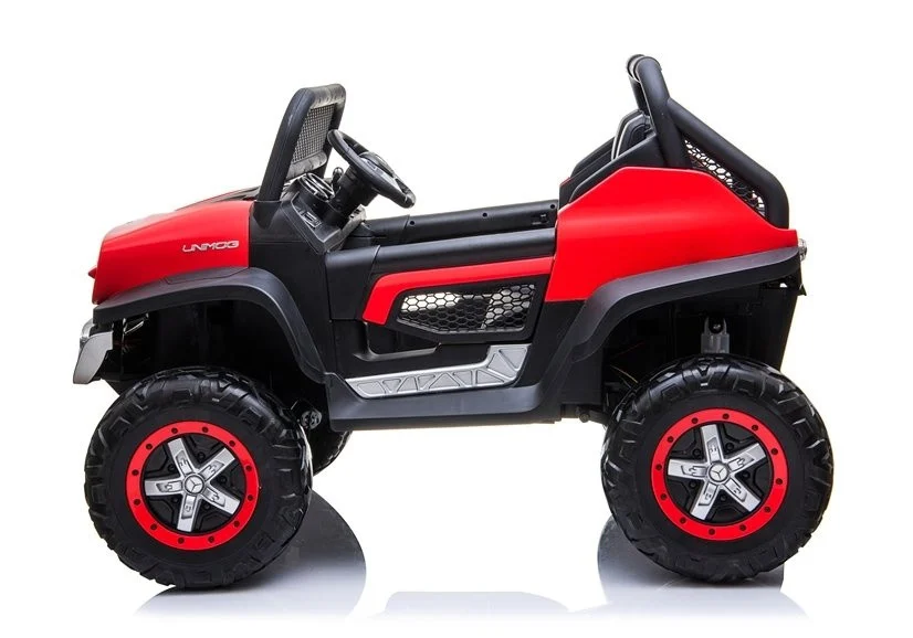 Mercedes Unimog auto na akumulator, crveni, 4×4, 12V_4