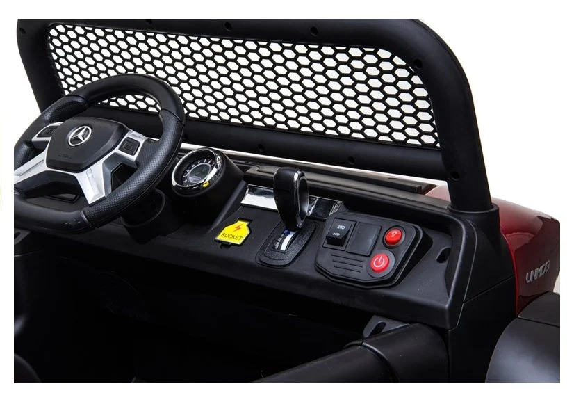 Mercedes Unimog auto na akumulator, crveni, 4×4, 12V_6