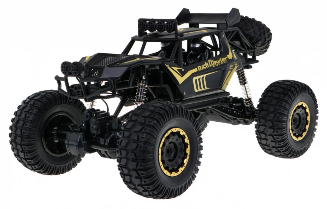 Metal Rock cruiser za djecu 3+ Model na daljinsko upravljanje 1:8 s pogonom na sva četiri, crna_3