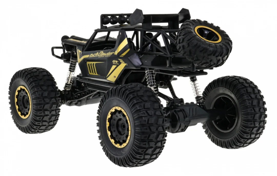 Metal Rock cruiser za djecu 3+ Model na daljinsko upravljanje 1:8 s pogonom na sva četiri, crna_4