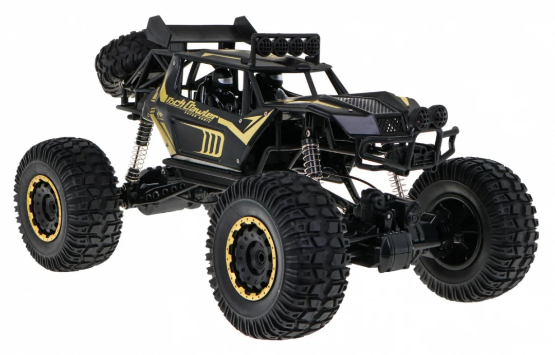 Metal Rock cruiser za djecu 3+ Model na daljinsko upravljanje 1:8 s pogonom na sva četiri, crna_6