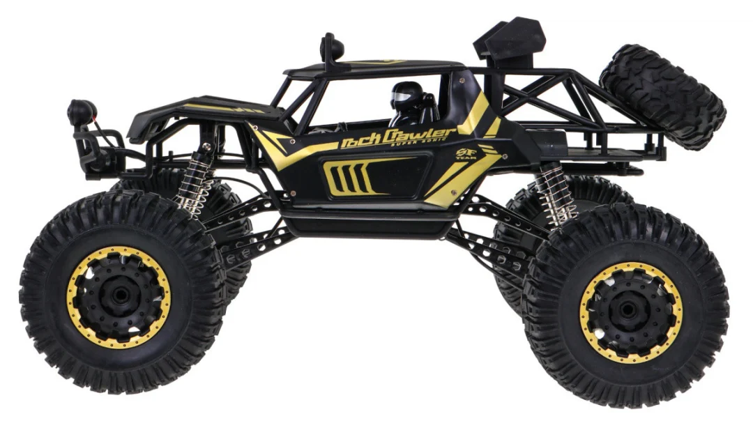 Metal Rock cruiser za djecu 3+ Model na daljinsko upravljanje 1:8 s pogonom na sva četiri, crna_7