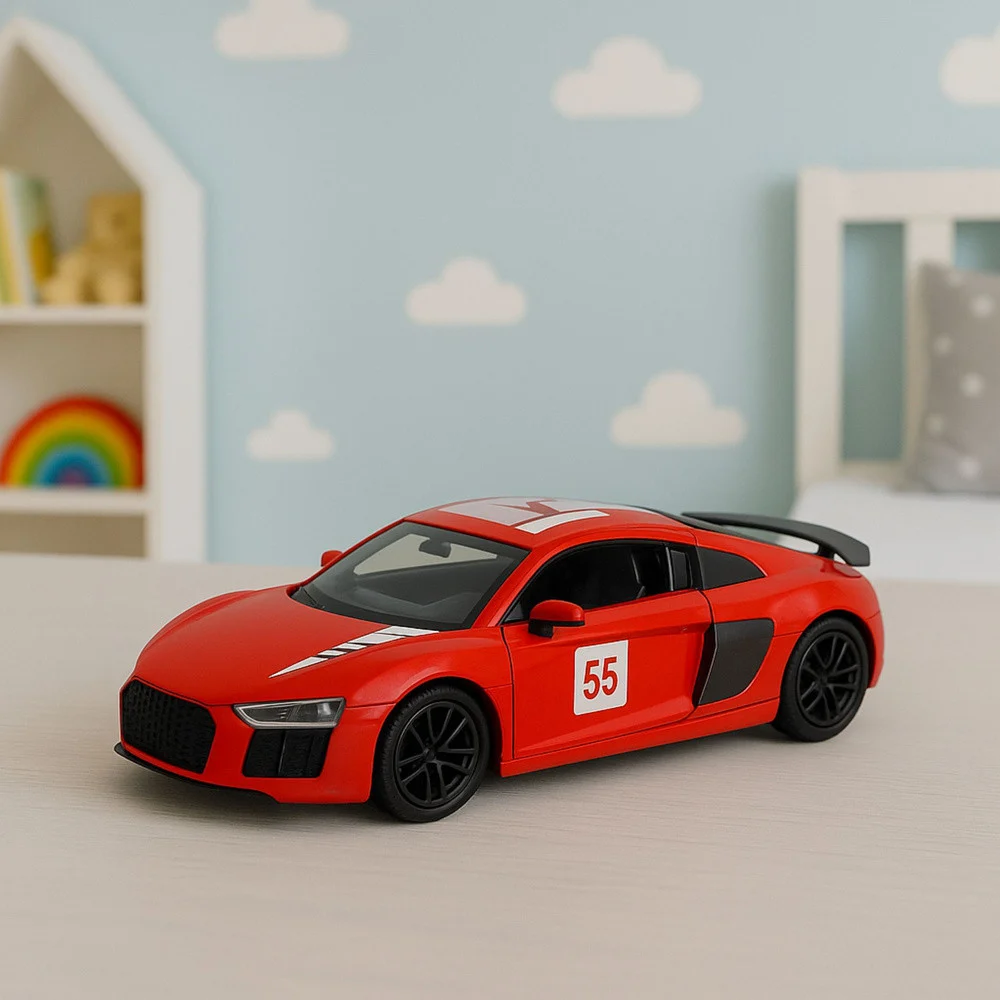 Metalna svjetla sportskog automobila, zvuk crvenog svjetla 1:43_4
