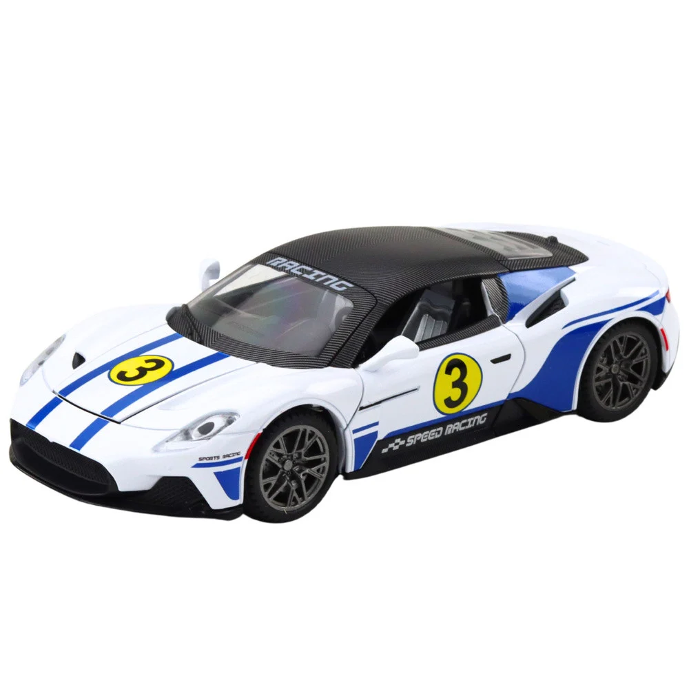 Metalna svjetla za sportske automobile Zvuci Vožnja Bijela 1:22_2