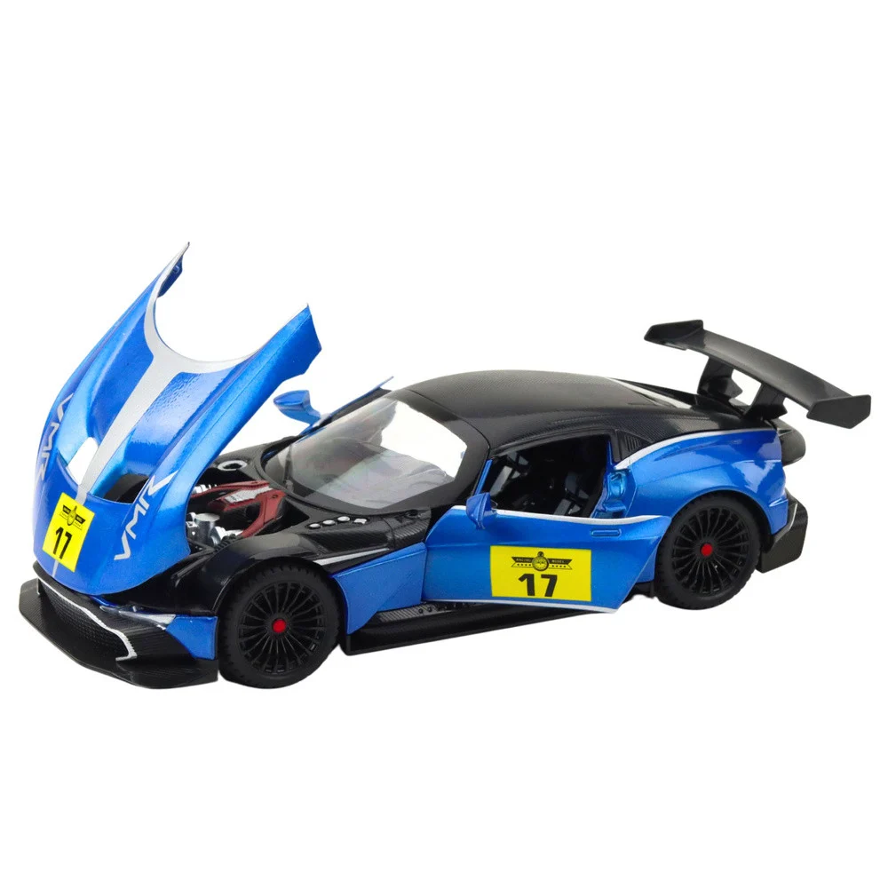 Metalna svjetla za sportske automobile Zvuci vožnje Plava 1:22_4