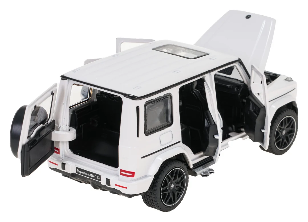 Metalni automobil 1:32 Mercedes-Benz AMG G63 sa zvukom, bijeli RASTAR_8