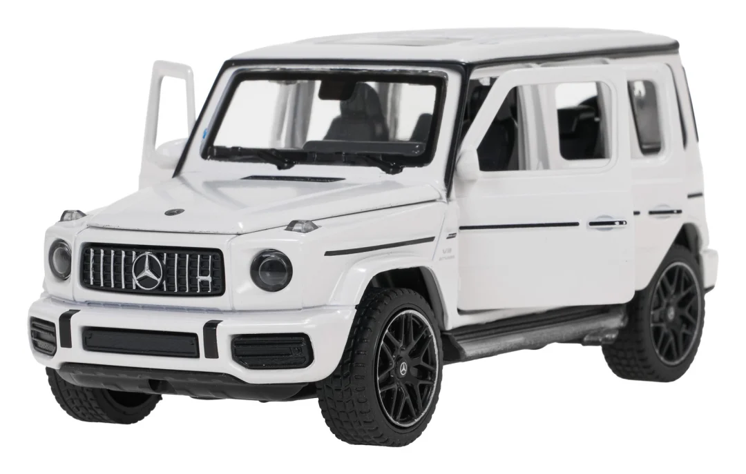 Metalni automobil 1:32 Mercedes-Benz AMG G63 sa zvukom, bijeli RASTAR_9