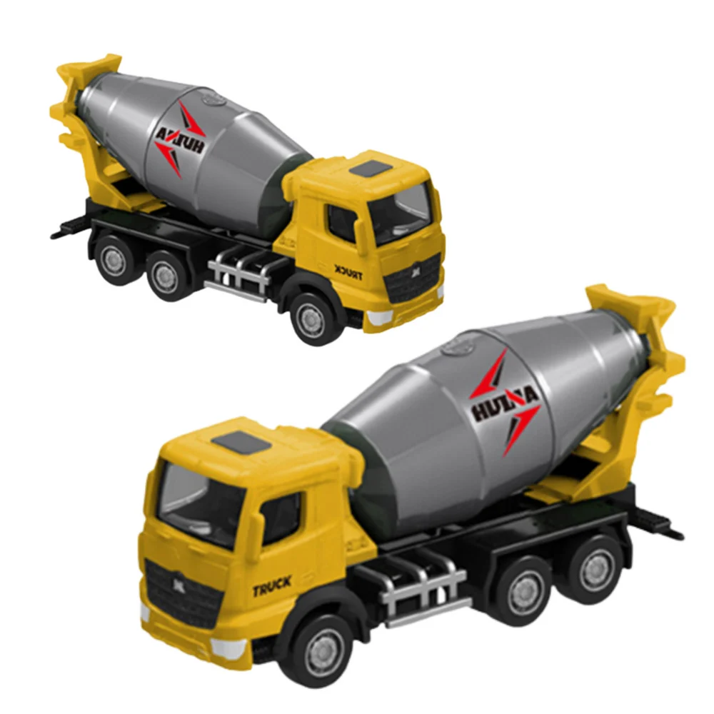 Metalni kolekcionarski model miješalice za beton Huina žuta 1:80_2