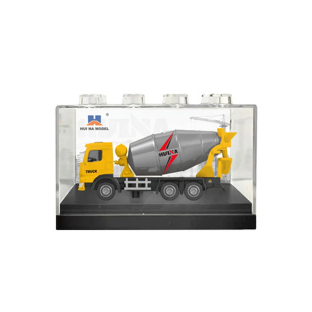 Metalni kolekcionarski model miješalice za beton Huina žuta 1:80_3