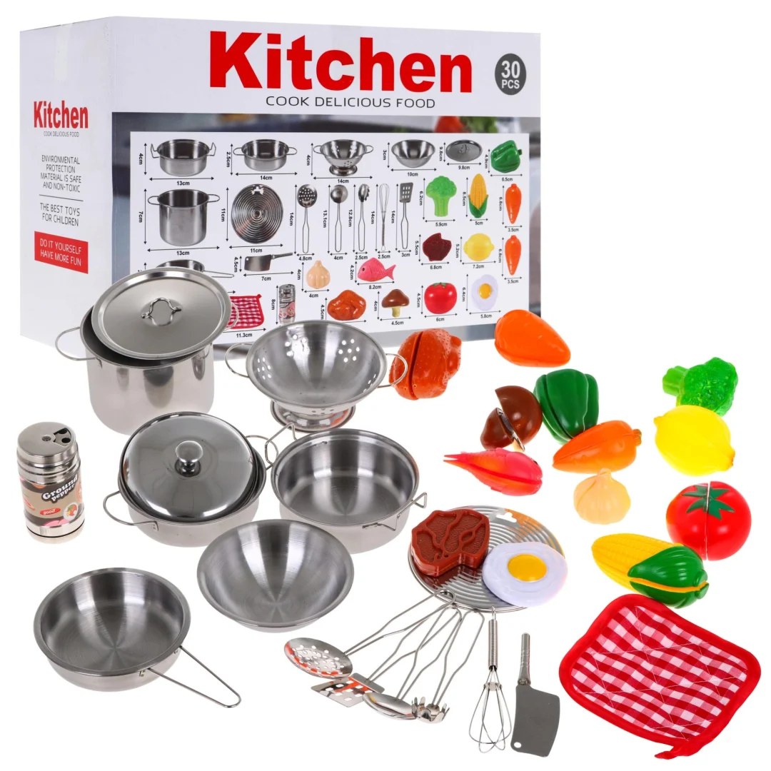 Metalni kuhinjski set 30 dijelova 3+_1