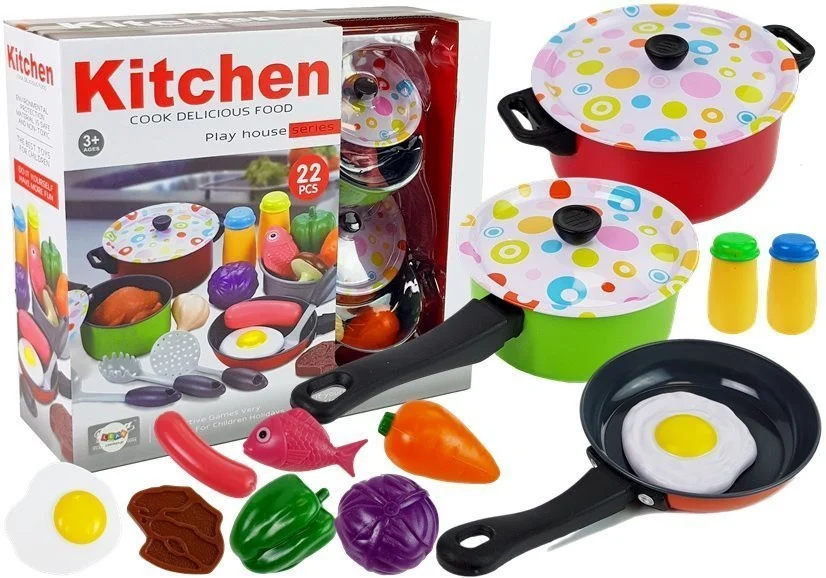 Metalni kuhinjski set posuđa, 22 dijela_1