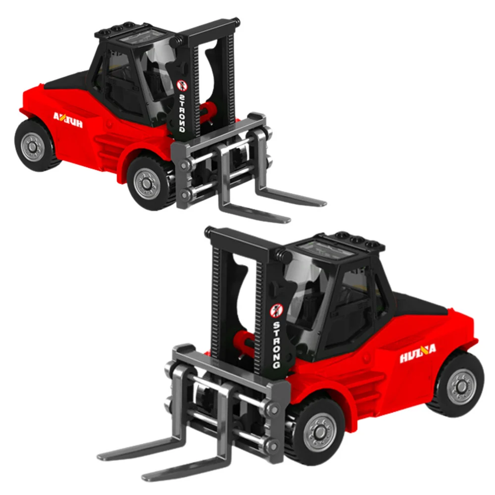 Metalni model viličara Huina 1:80, crveni_2