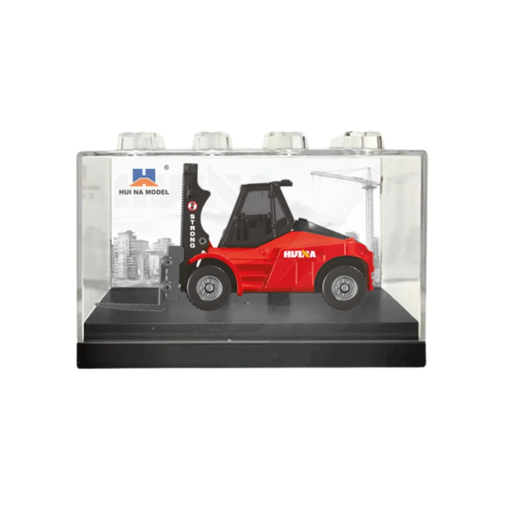 Metalni model viličara Huina 1:80, crveni_3