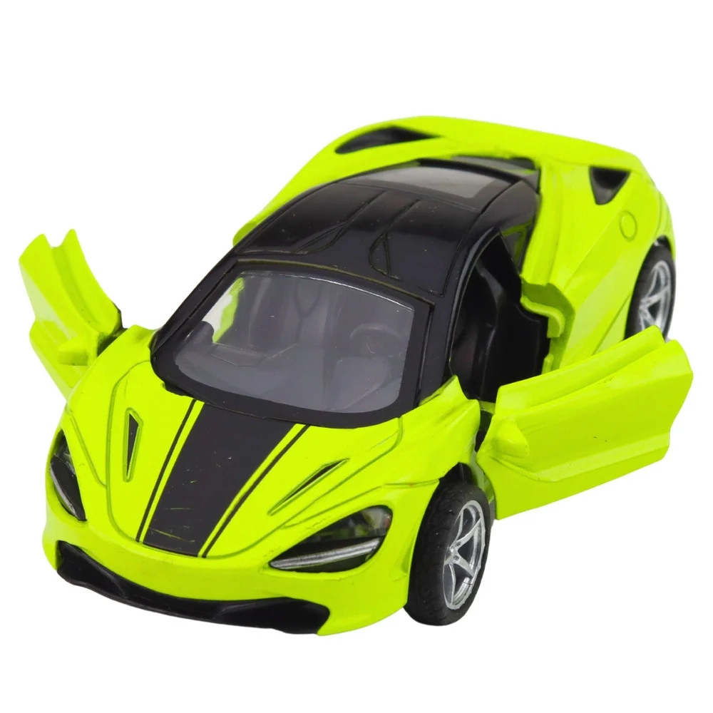 Metalni sportski auto zeleni 1:32 sa svjetlima i zvukovima_5