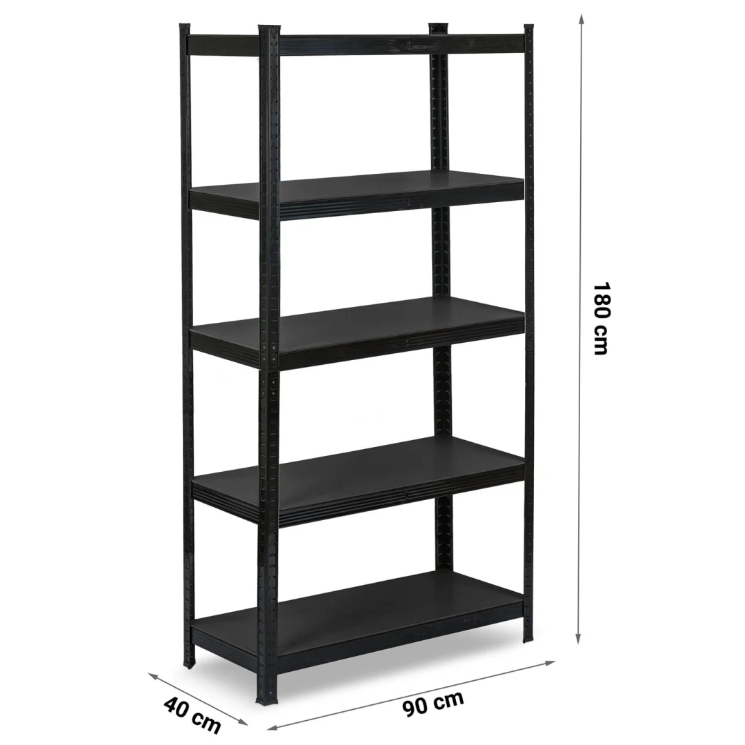 Metalni stalak za odlaganje 180 x 90 x 40 cm Humberg HR-851 crni_3