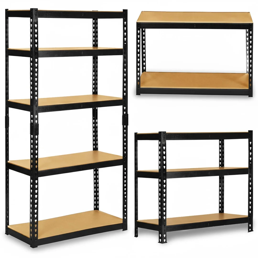 Metalni stalak za odlaganje 183 x 90 x 40 cm Humberg HR-853 crni_1