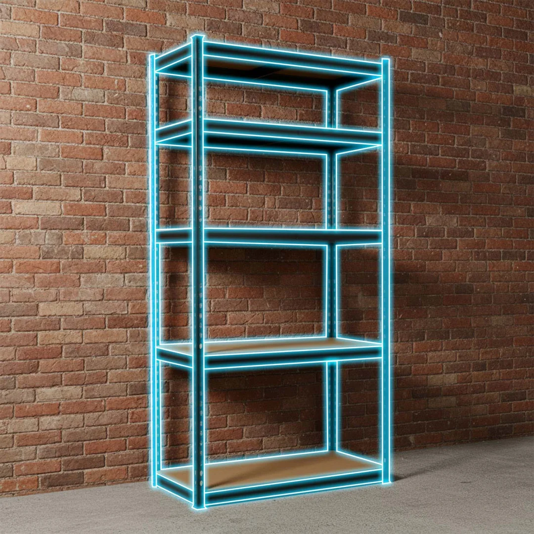 Metalni stalak za odlaganje 183 x 90 x 40 cm Humberg HR-853 crni_10