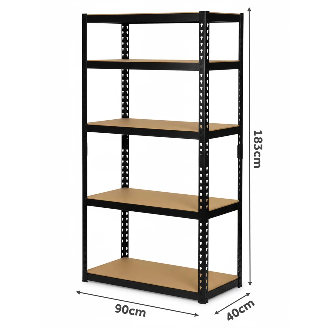 Metalni stalak za odlaganje 183 x 90 x 40 cm Humberg HR-853 crni_6