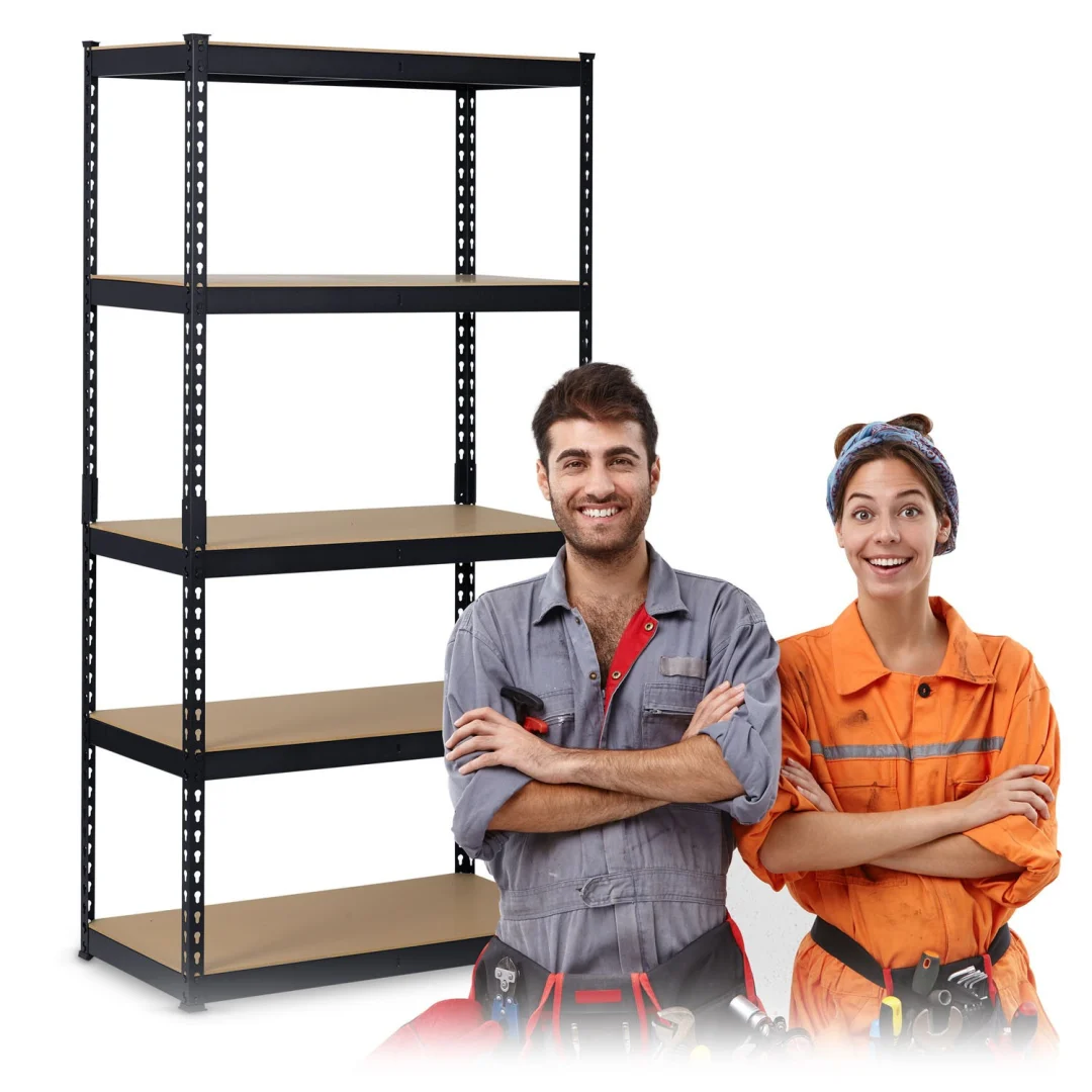 Metalni stalak za odlaganje 183 x 90 x 45 cm Humberg HR-700 crni (570001)_11