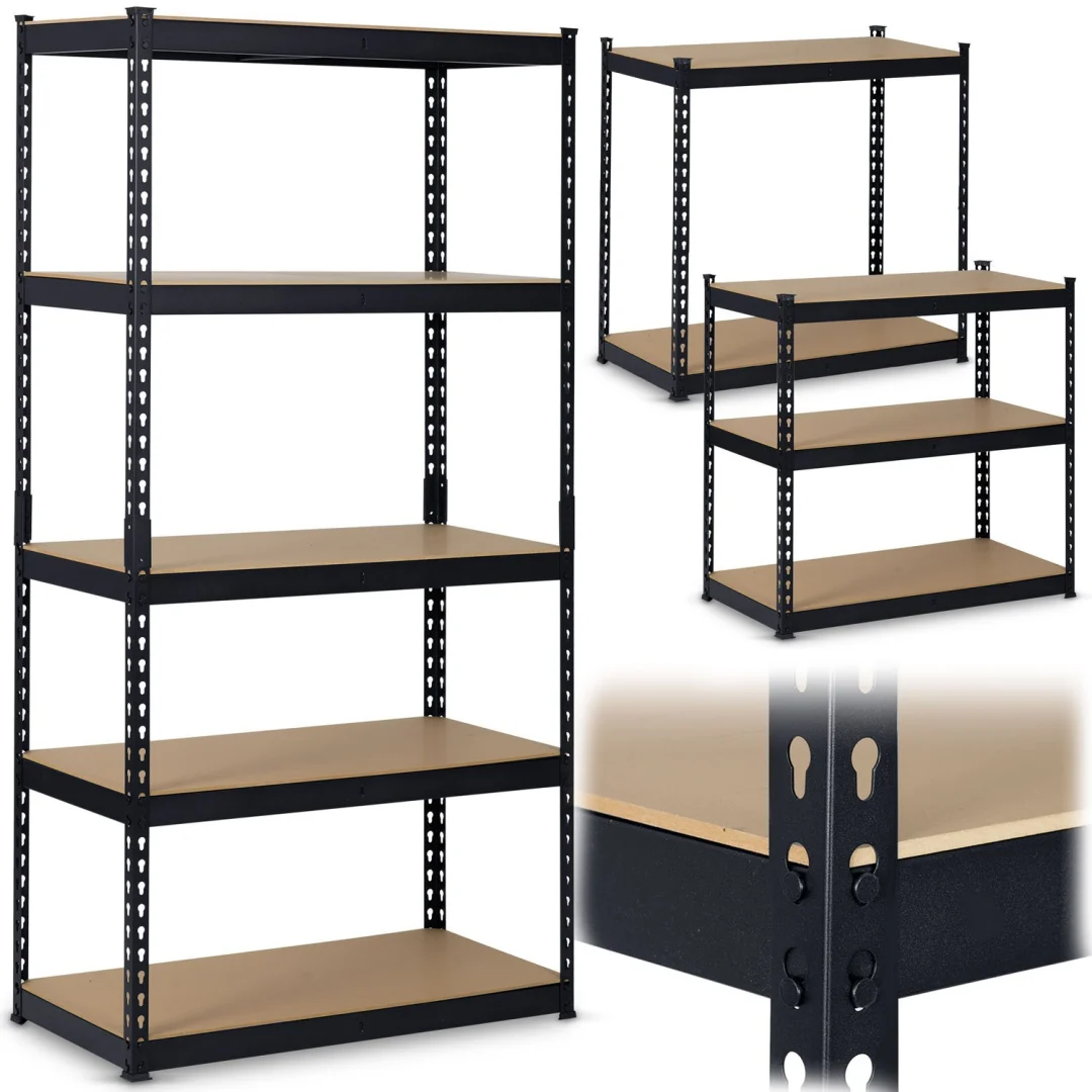 Metalni stalak za odlaganje 183 x 90 x 45 cm Humberg HR-700 crni (570001)_14