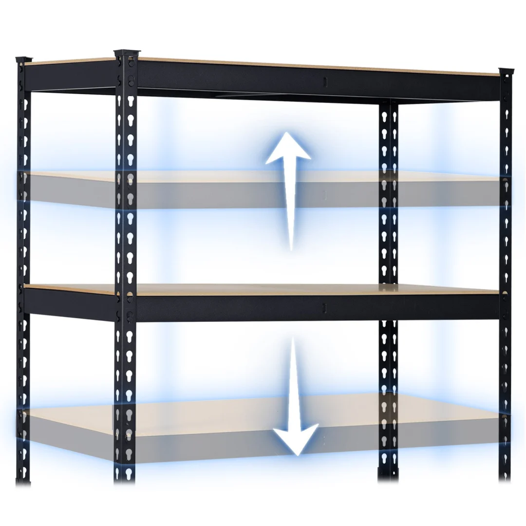 Metalni stalak za odlaganje 183 x 90 x 45 cm Humberg HR-700 crni (570001)_3