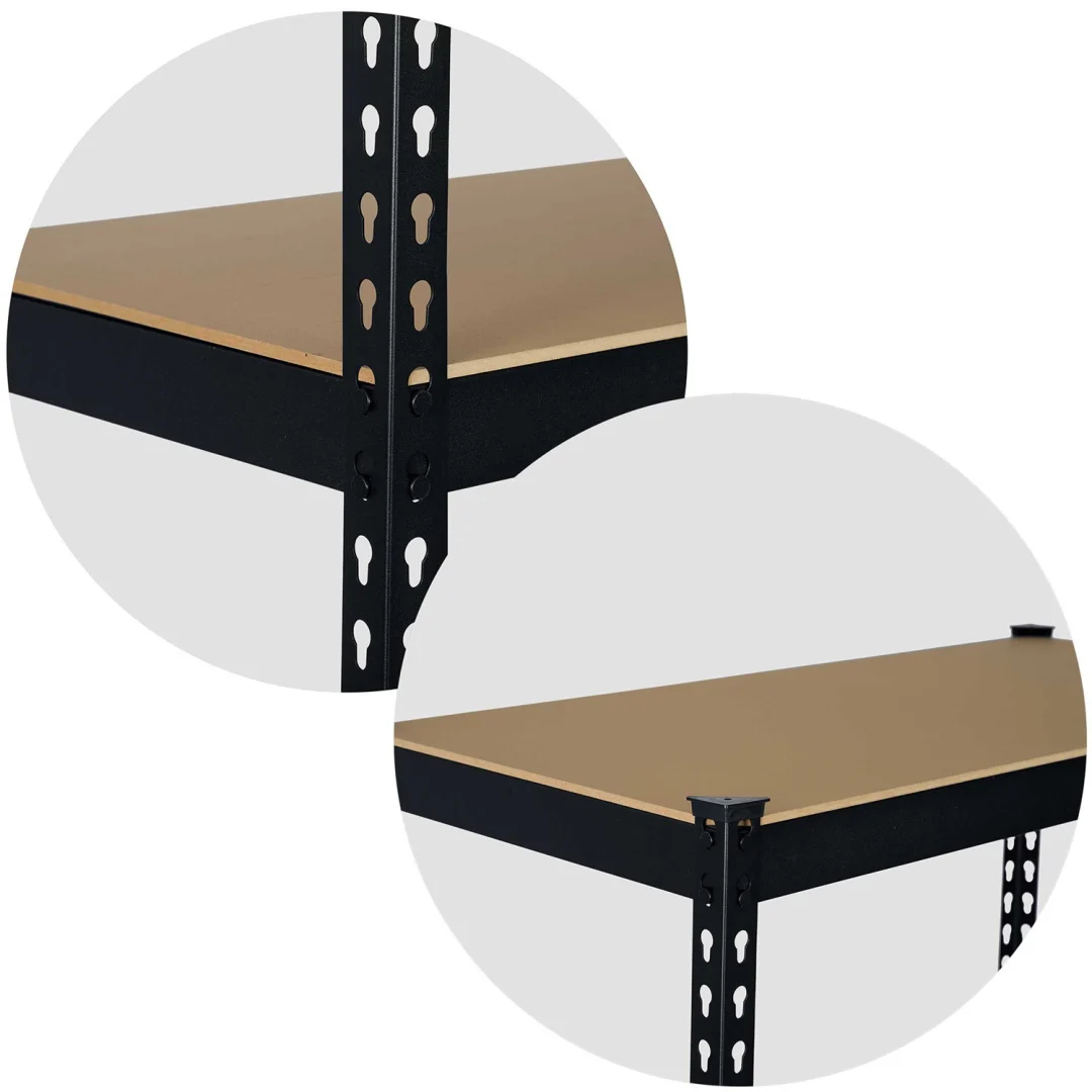 Metalni stalak za odlaganje 183 x 90 x 45 cm Humberg HR-700 crni (570001)_6