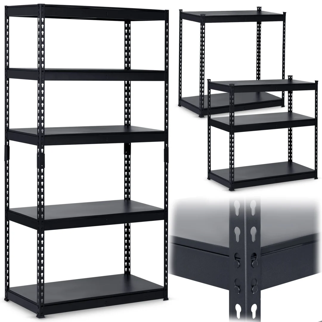 Metalni stalak za odlaganje 183 x 90 x 45 cm Humberg HR-700 crni (570010)_13