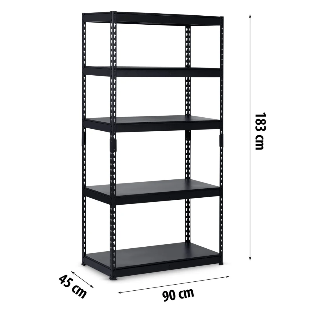 Metalni stalak za odlaganje 183 x 90 x 45 cm Humberg HR-700 crni (570010)_4