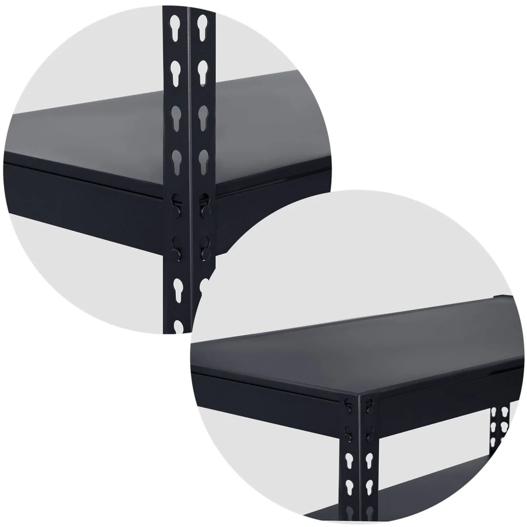 Metalni stalak za odlaganje 183 x 90 x 45 cm Humberg HR-700 crni (570010)_5