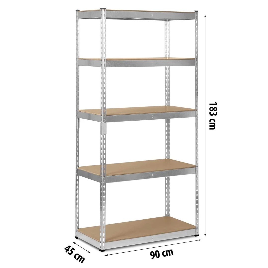 Metalni stalak za odlaganje 183 x 90 x 45 cm Humberg HR-700 srebrni_6