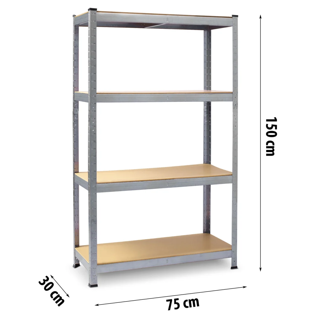 Metalni stalci za pohranu Plonos PL-700, 150 × 75 × 30 cm, set od 2_5