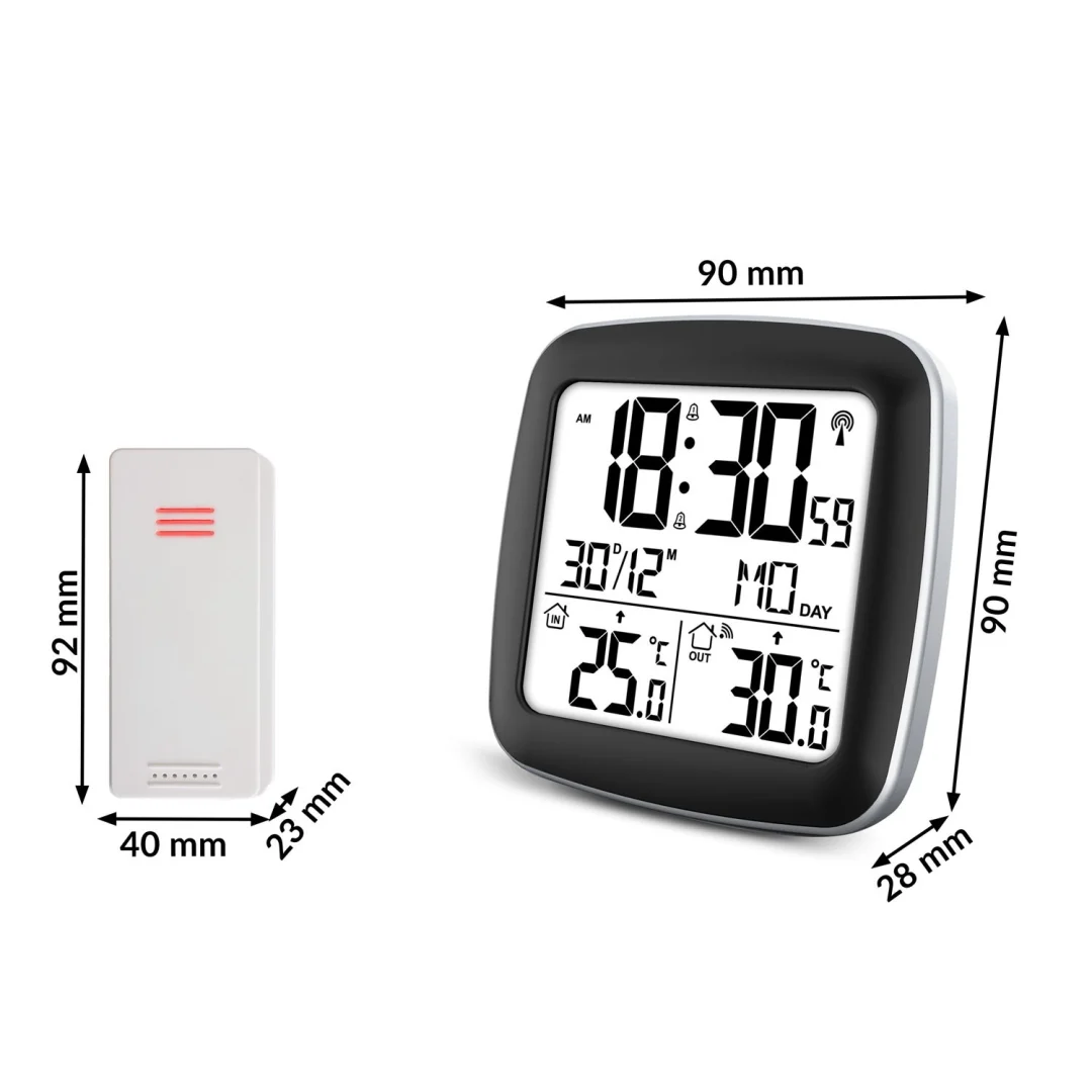 Meteorološka stanica s zaslonom BD-903 srebrna_4