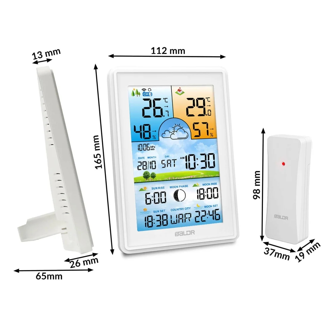 Meteorološka stanica s zaslonom BD-906 bijela_6
